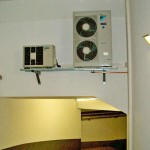 Außengeräte Klimaanlage Parkhaus
