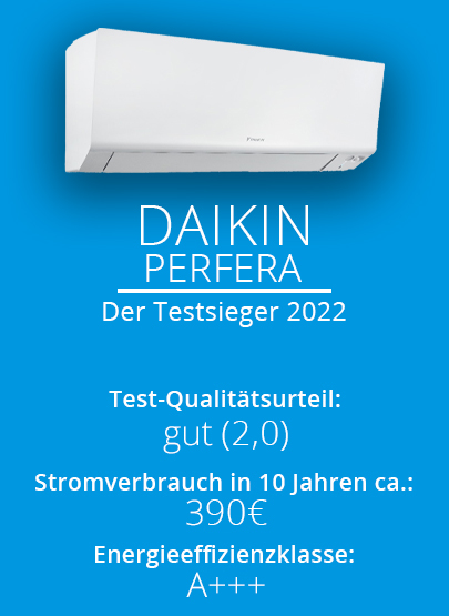 Daikin Perfera Testsieger 2022