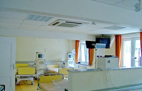 Unauffällige Klimaanlage im Krankenhaus