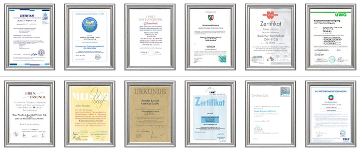 Urkunden und Zertifikate Urkunden und Zertifikate Nesseler + Esser GmbH & Co. KG
